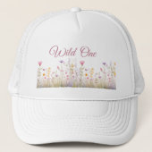 Casquette Wild One Femmes Casquette, Boho Fleur sauvage Gard (Devant)