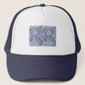 Casquette William Morris Windrush fleurs bleues (Devant)