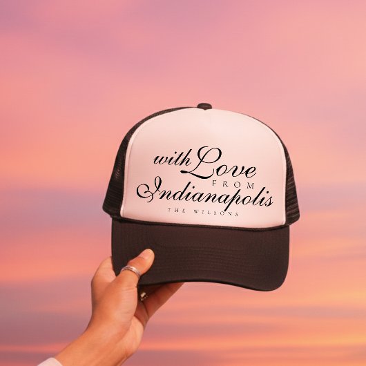 Casquette With Love From Destination Wedding Merch
