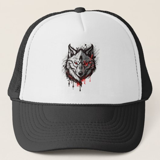 Casquette Wolf Graphisme Art Animal Wolves Fan Art (Devant)
