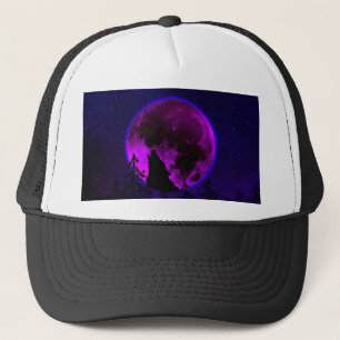 CASQUETTE WOLF HOWLING LUNE MAGENTA