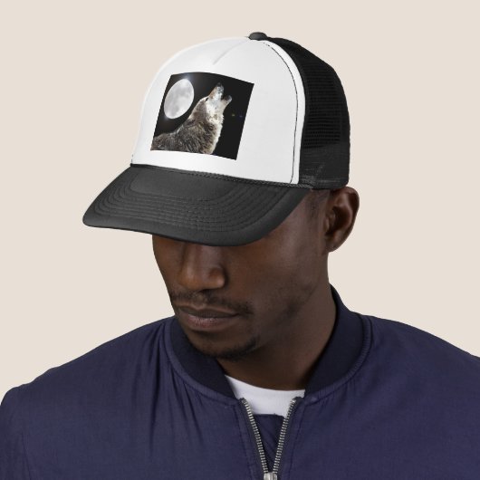 Casquette Wolf & Moon (En situation)