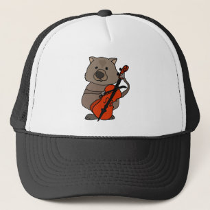 Casquette Wombat drôle jouant la bande dessinée de