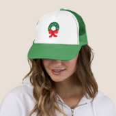 Casquette Wreath de Noël (En situation)