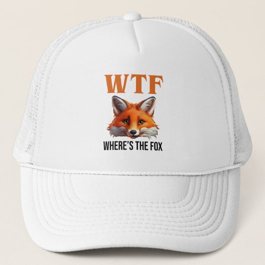 Casquette WTF - Où est le Fox (Devant)