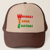Casquette WTF Whiskey Tango Foxtrot amusant acronyme en lett (Devant)