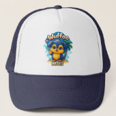 Casquette Wuffoo Molli Cute Kawaii Puppy Tropical Island (Devant)
