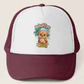 Casquette Wuffoo Roony Cute Kawaii Puppy Tropical Island (Devant)
