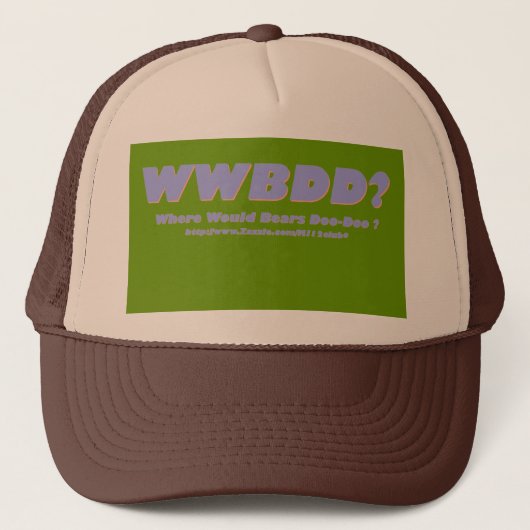 Casquette WWBDD ? Où doo-doo d'ours ? (Devant)
