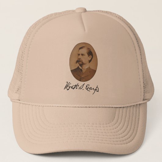 Casquette Wyatt Earp Portrait and Signature (Devant)