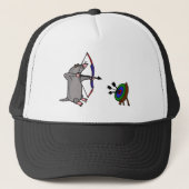 Casquette XX taupe aveugle en concurrence de tir à l'arc (Devant)