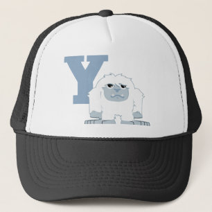 Casquette Y est pour Yeti Cute Cartoon Yeti Monster