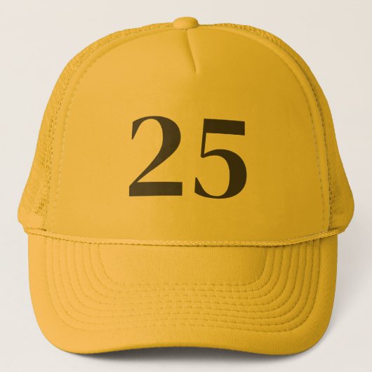 Casquette Yellow Color Birthday Gift Hat (Devant)