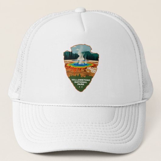 Casquette Yellowstone Grand Prismatic Spring Arrowhead (Devant)