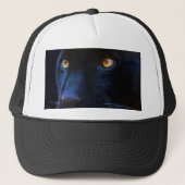 Casquette yeux de panthère noire (Devant)