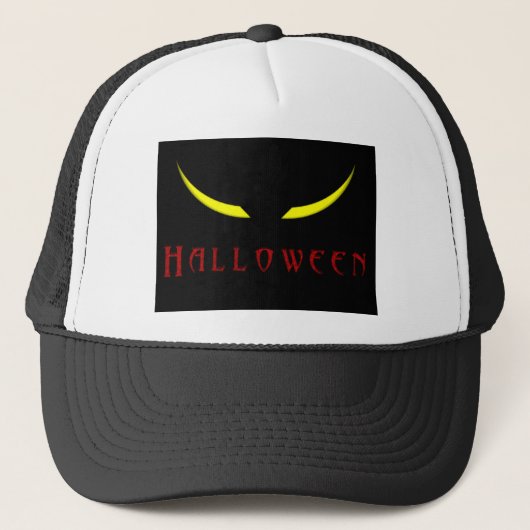 Casquette Yeux effrayants de Halloween (Devant)
