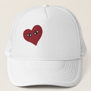 Casquette Yeux rouges de coeur
