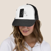 Casquette Yin Yang Black Lotus Blossom (En situation)