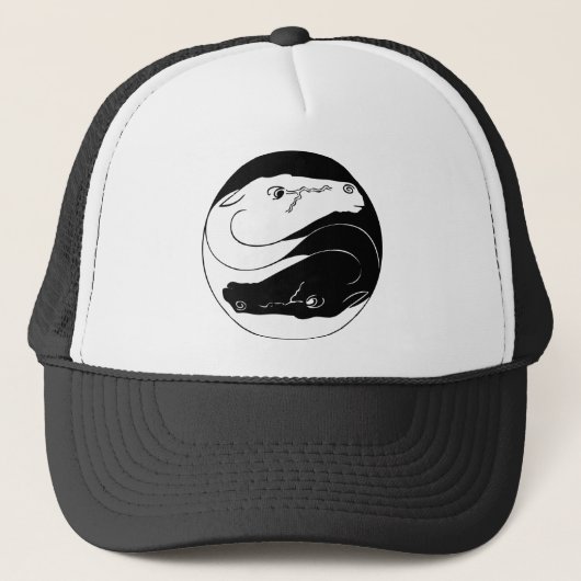 Casquette Yin Yang Chevaux (Devant)
