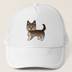 Casquette Yorkie Terrier Yorkshire Cartoon Chien au Chocolat