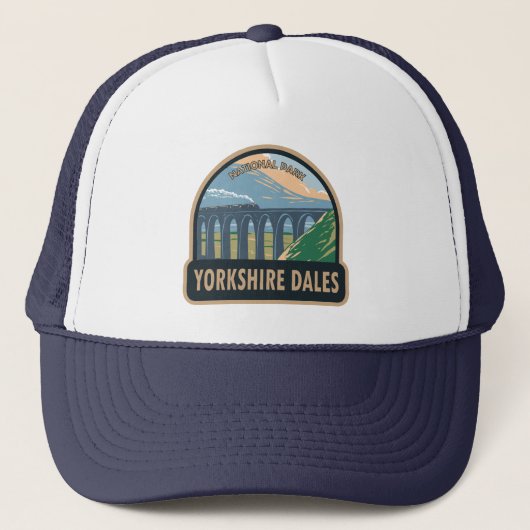 Casquette Yorkshire Dales National Park Angleterre Vintage (Devant)