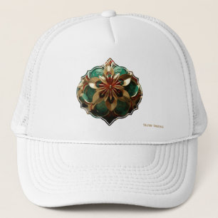 Casquette Yuletide Opulence : Threads dorés de Noël