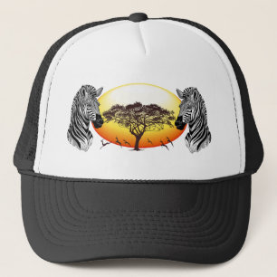 Casquette Zebra African Savanna Wild Animal
