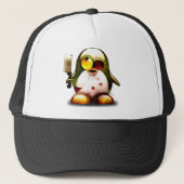 Casquette Zombi Tux (Linux Tux) (Devant)