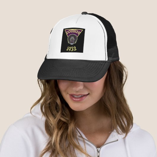 Casquette ZOMBIE 1932 Jaune violet (En situation)