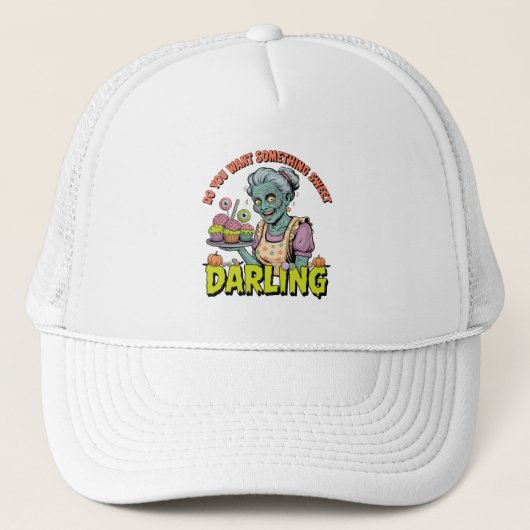 Casquette Zombie Grandma - Sweet Halloween Darling (Devant)
