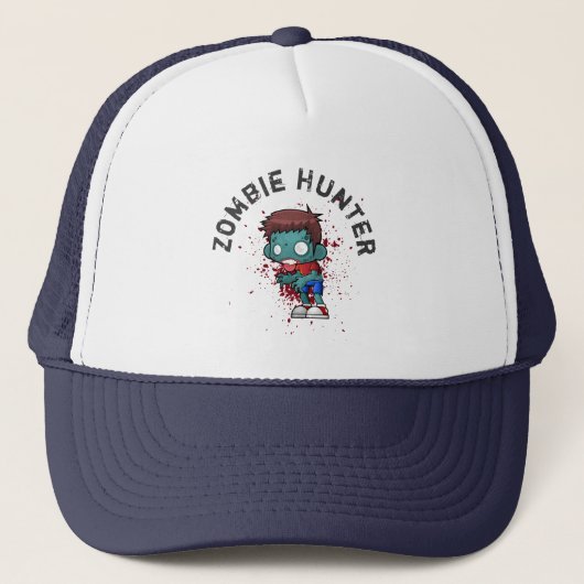 Casquette Zombie Hunter with Blood Splatter Creepy (Devant)