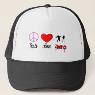 Casquette zombis d'amour de paix