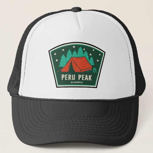 Casquette Zone sauvage de Peru Peak, Vermont, camping (Devant)