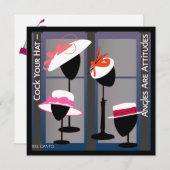 Casquettes Avec Attitudes Invitation (Devant / Derrière)