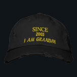 Casquettes brodés DEPUIS L'ANNÉE JAUNE DE GRANDPA<br><div class="desc">Casquette casquette brodé,  casquette,  brodé GRAND PA CASQUETTES brodés DEPUIS L'ANNÉE JAUNE GRANDPA</div>