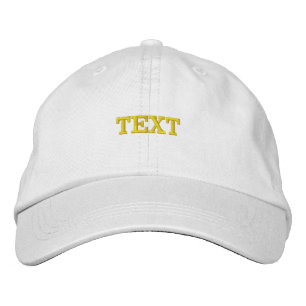 Casquettes Casquette brodés en coton blanc