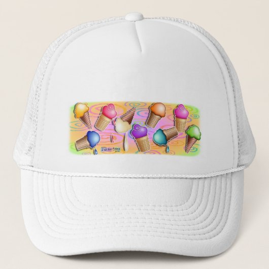 Casquettes, casquettes - cornets de crème glacée (Devant)