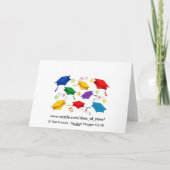Casquettes colorés - Papier de Graduation Carte de (Dos)