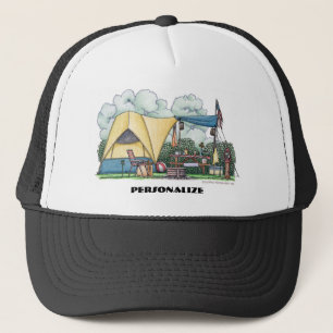 Casquettes de camping de campeur de tente de dôme