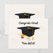 Casquettes de chez vous : Cartes d'études (Devant / Derrière)