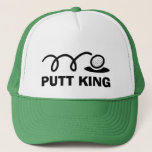 Casquettes de golf amusants | Putt King<br><div class="desc">Casquettes de golf amusants | Putt King. Idée cadeau sportif mignonne pour les golfeurs hommes et femmes. Boule de golf noir et blanc et design de trou de mise. Humour de golf.</div>