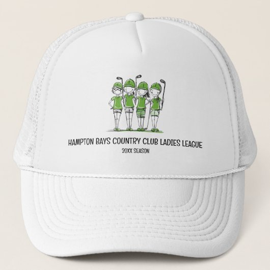 Casquettes de la Ligue de Golf des Dames customisé (Devant)