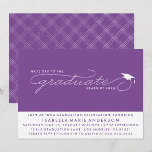 CASQUETTES DE L'ENTRÉE AU DIPLÔME INVITATION À L