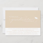 CASQUETTES DE L'ENTRÉE AU DIPLÔME | INVITATION À L (Devant)