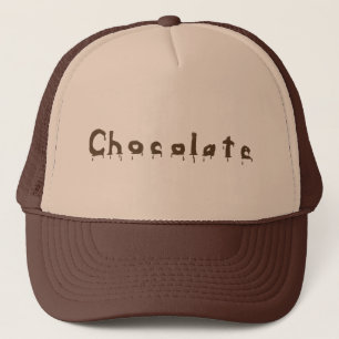 Casquettes de mot de chocolat à la fonte