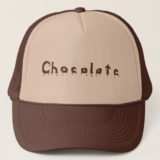 Casquettes de mot de chocolat à la fonte (Devant)