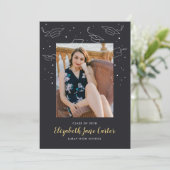 Casquettes et Confetti Faire-part de diplôme (Debout devant)