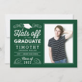 Casquettes Hors COULEUR ÉDITABLE Invitation de gra (Devant)