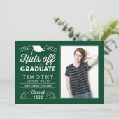 Casquettes Hors COULEUR ÉDITABLE Invitation de gra (Debout devant)