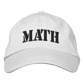 Casquettes MATH Make America Think Brodé Low Prof